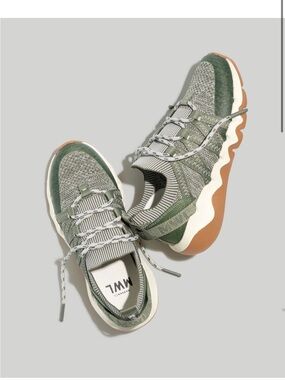 Madewell Field Knit Sneakers in Ashen Sage Size 8.5